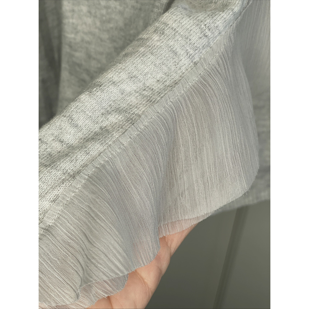 Hollister Y2K Women's Ruffle Open Front Cardigan Sweater Sz L 90s Preppy Girly - Picture 9 of 14
